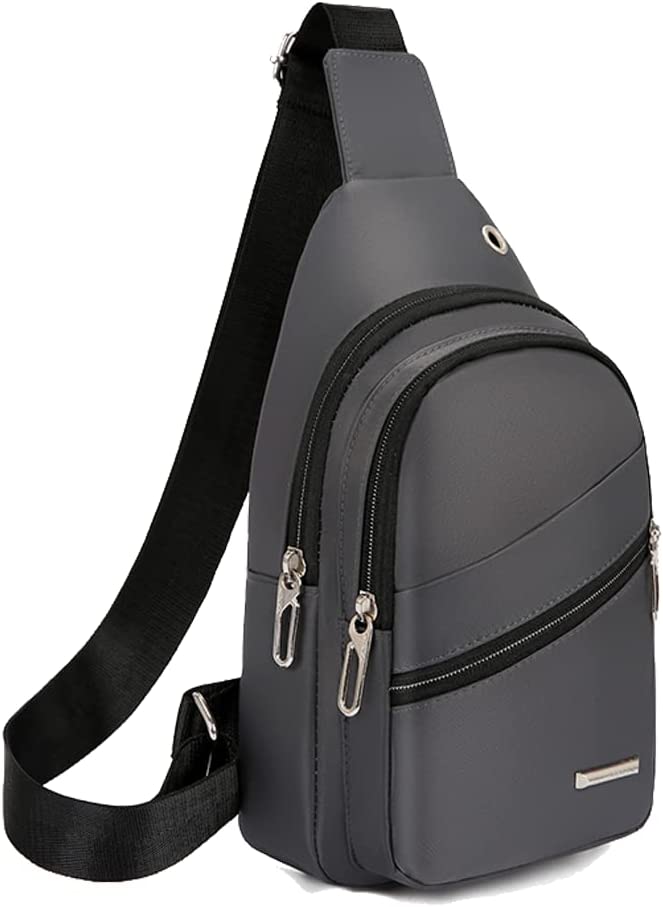 230816024149971_1 Yerchic Small Sling Bag Crossbody Shoulder Bag for Men Women Lightweight One Strap Backpack Casual Daypack for Daily Travel Outdoor, Black,5811 - Image 1